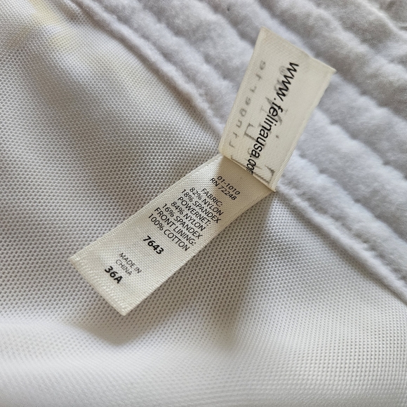 White Strapless Bustier Top BRIDAL - Picture 7 of 9